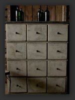 bank of drawers