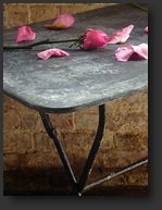zinc garden table 