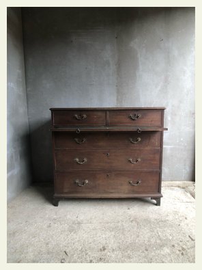 Georgian chest drawers brush board